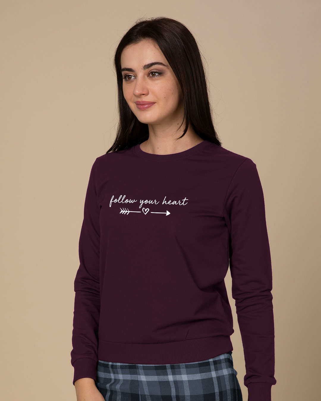 Shop Follow Heart Sweatshirt-Back