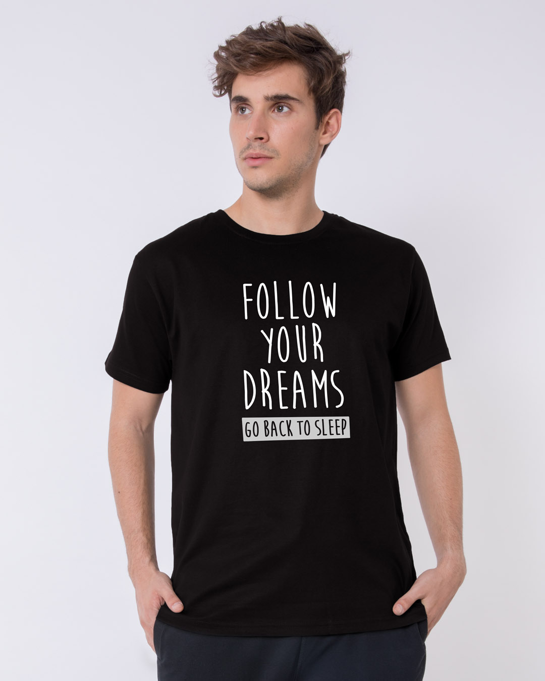 Shop Follow Your Dreams Half Sleeve T-Shirt-Back