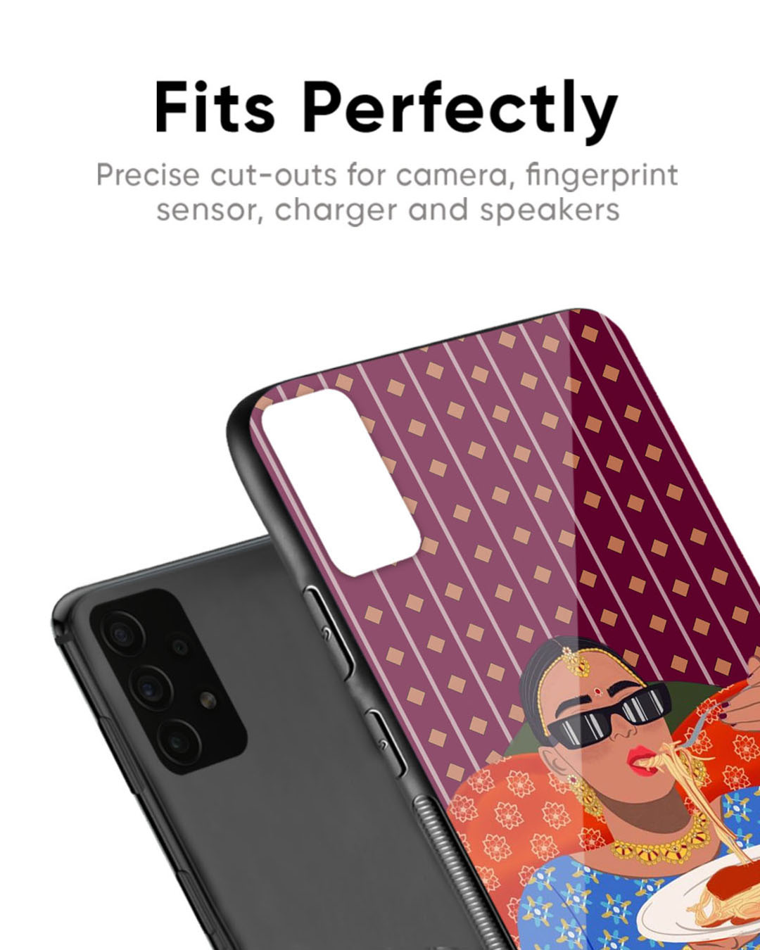 Shop Foodie Bride Premium Glass Case for OnePlus 6T (Shock Proof, Scratch Resistant)-Back