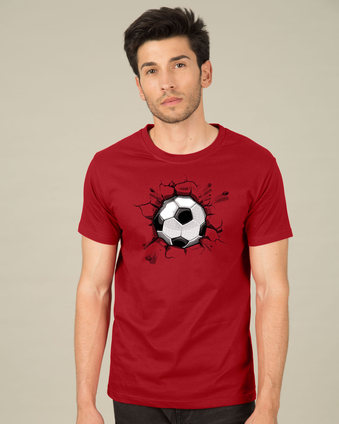 Shop Football Break Half Sleeve T-Shirt-Back