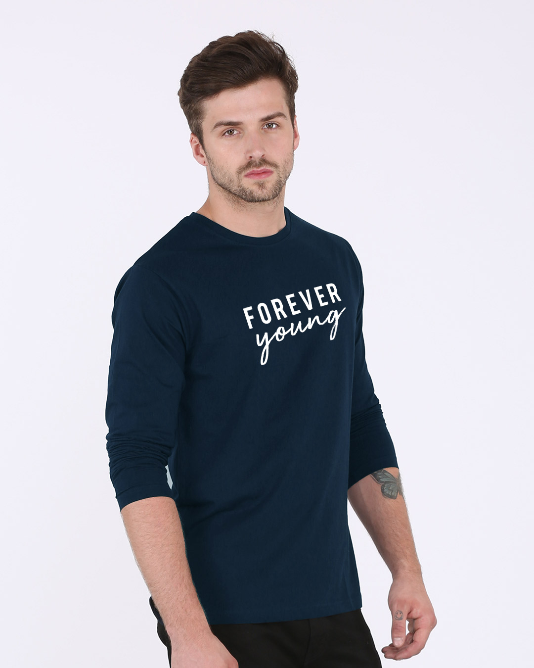 Shop Forever Young Full Sleeve T-Shirt-Back