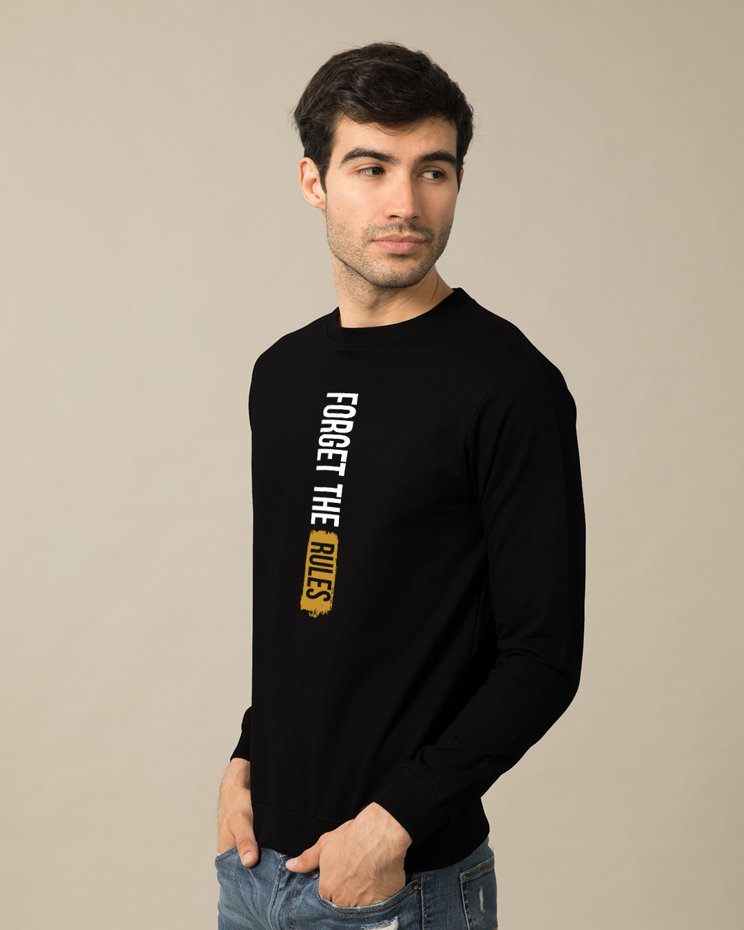 Shop Forget The Rules Crew Neck Light Sweatshirt-Back