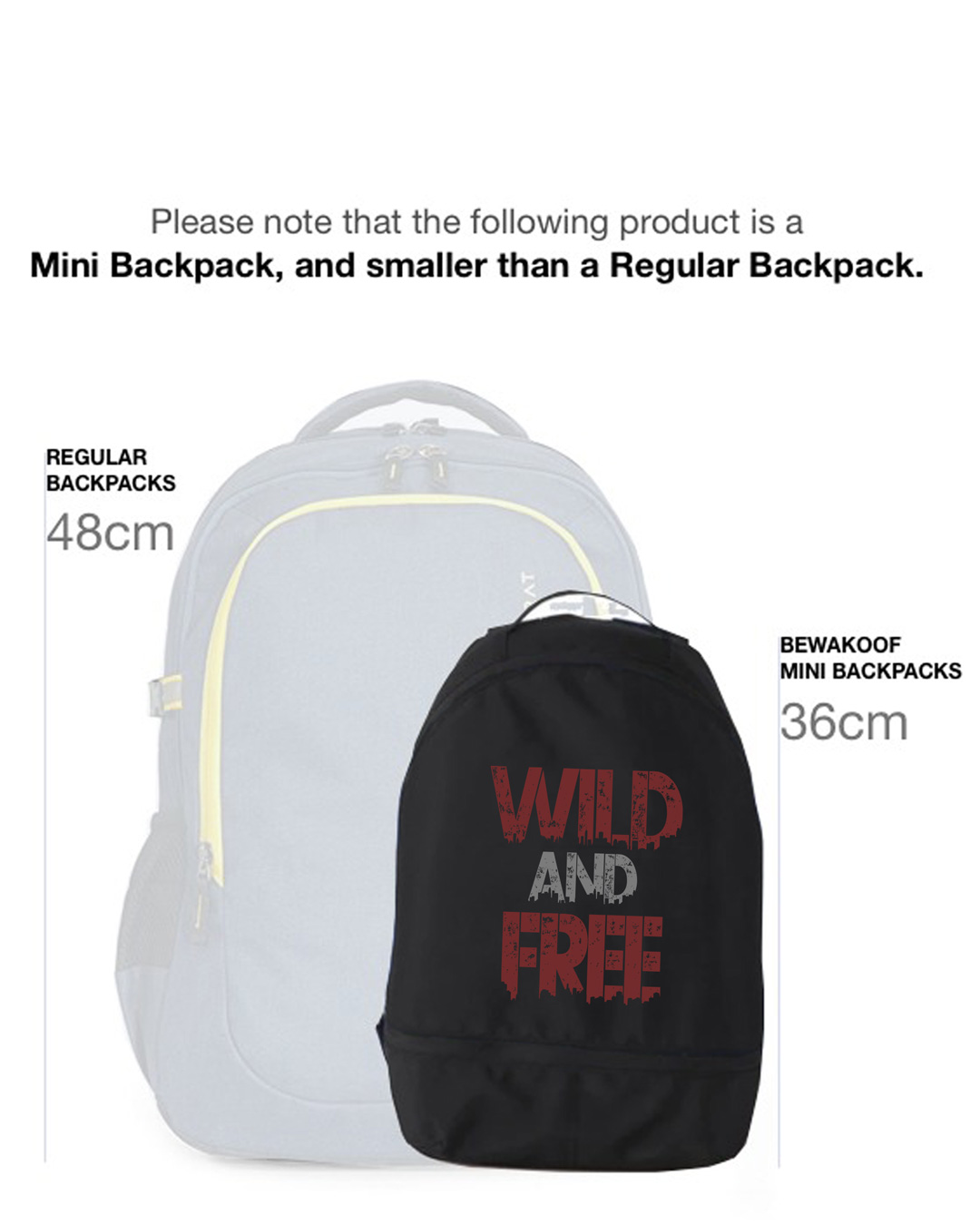 Shop Free And Wild Small Backpack-Back