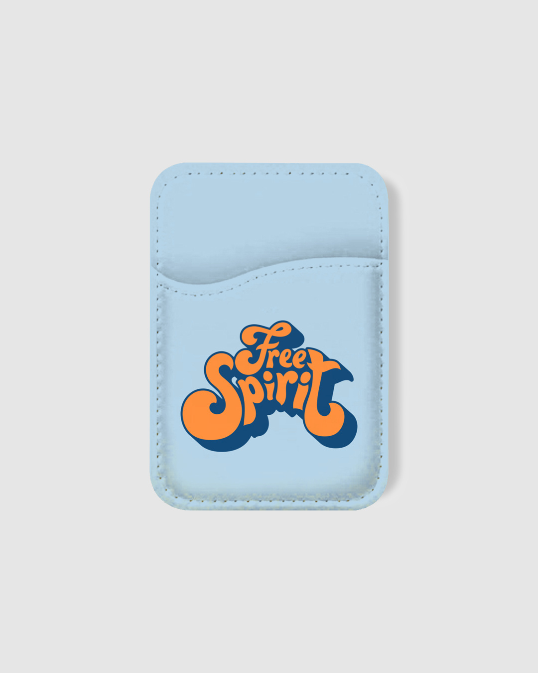 Shop Free Spirit Typography Mobile Card Holders-Back