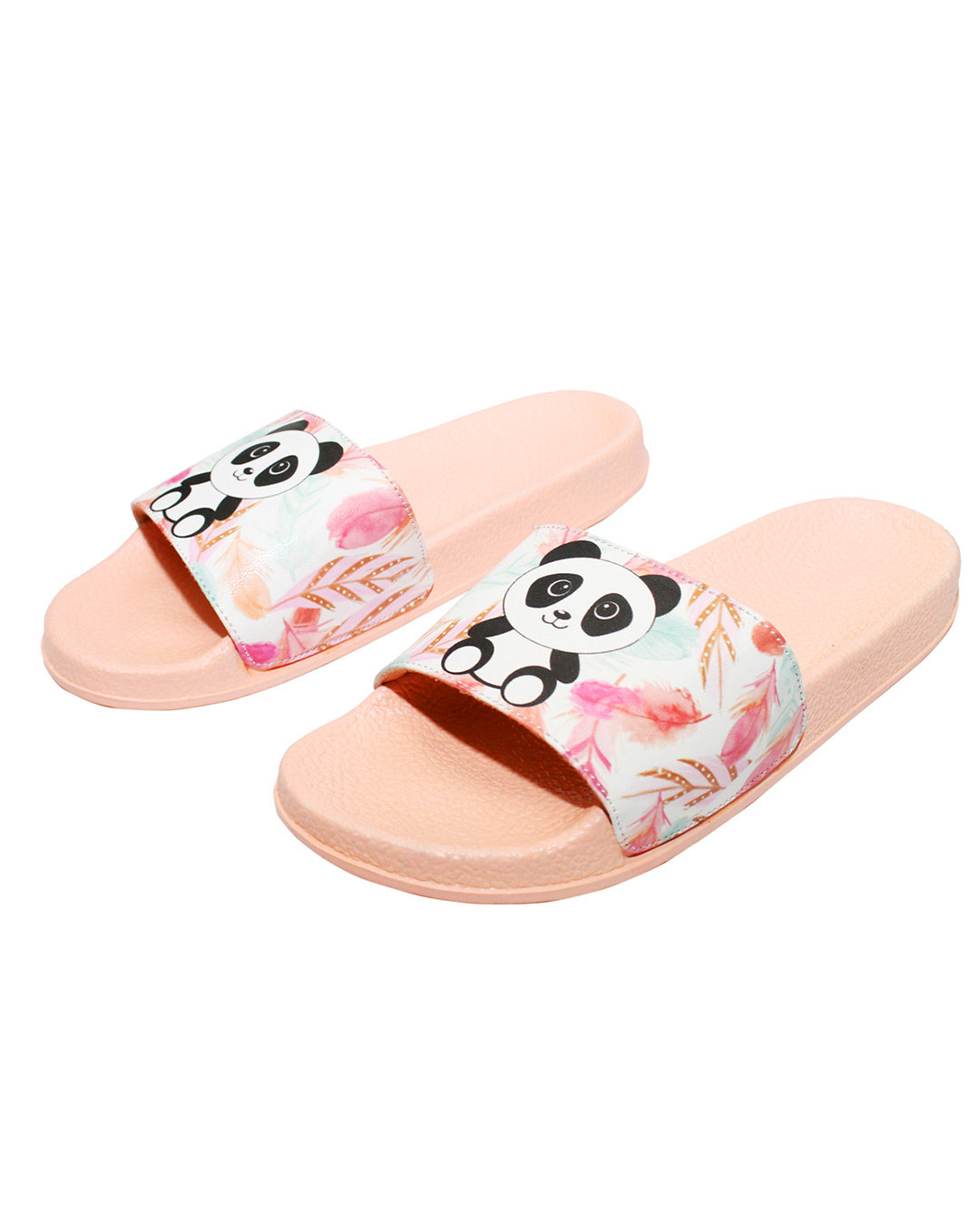 Girls panda online slippers