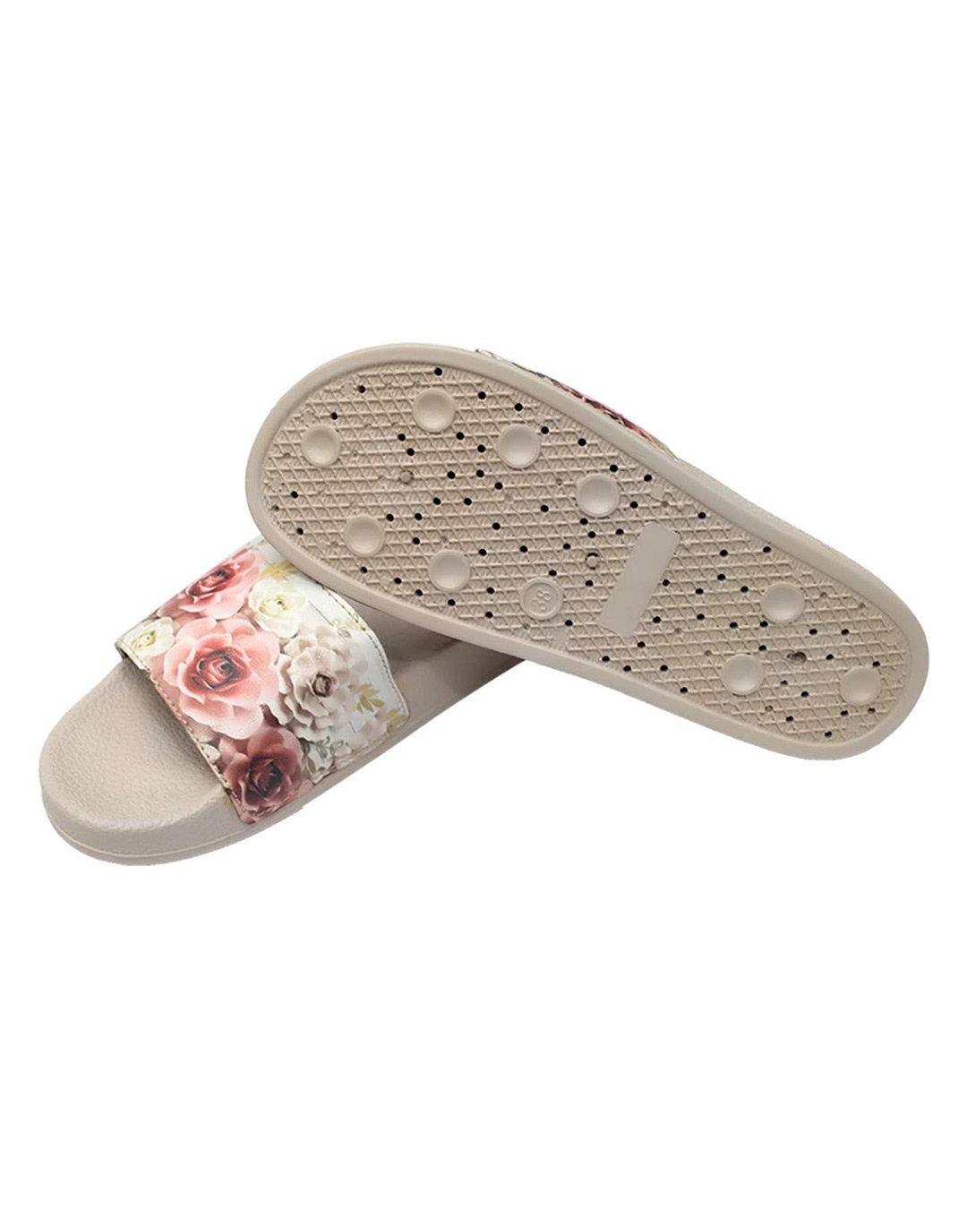 Shop FREECO Women's Slides Casual Daily Slippers Floral Print-Back