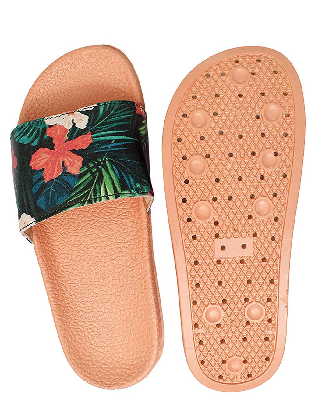 Shop FREECO Womens Floral Print Slippers-Back