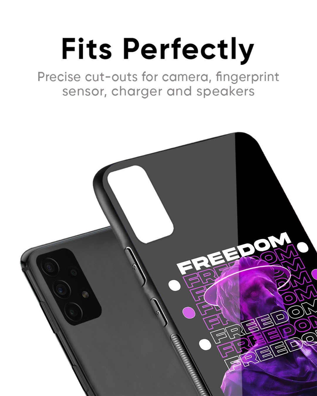 Shop Freedom Life Premium Glass Case for Vivo V30 Pro 5G(Shock Proof, Scratch Resistant)-Back