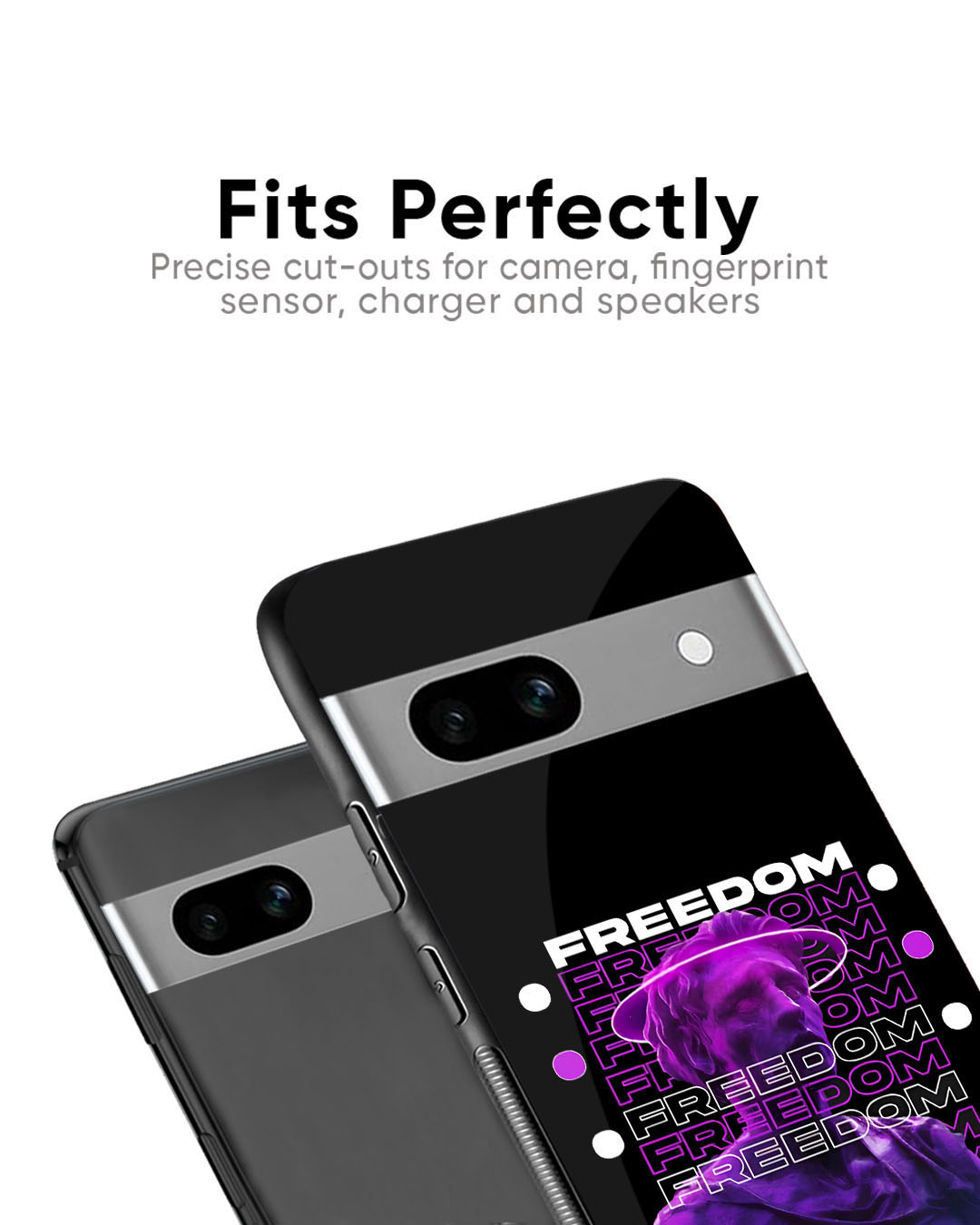 Shop Freedom Life Premium Glass Cover for Google Pixel 6a (Shock Proof, Scratch Resistant)-Back