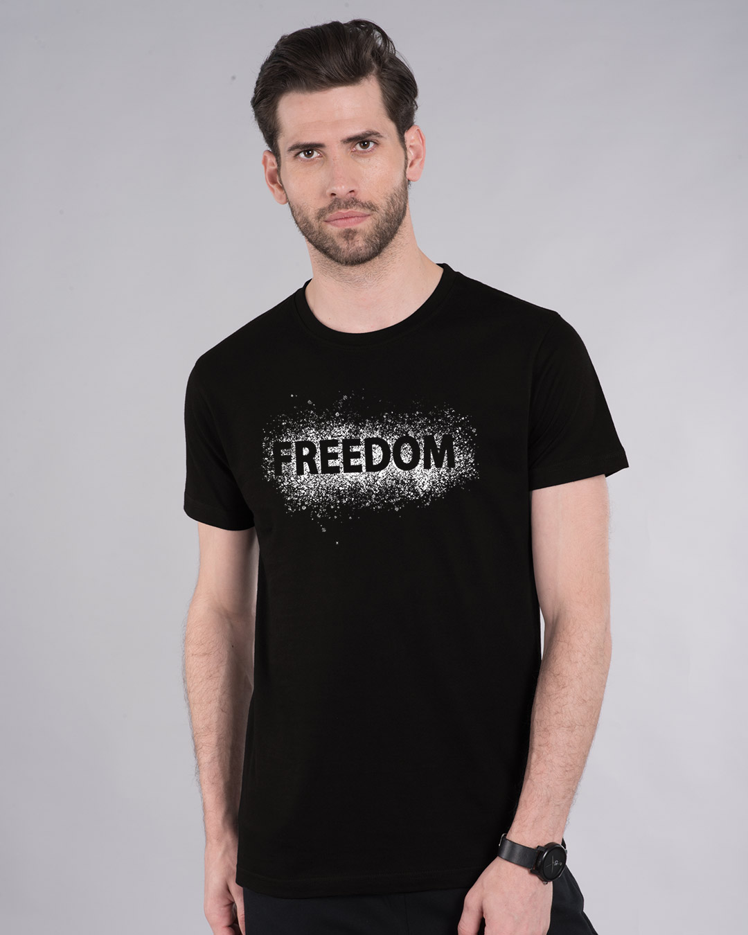 Shop Freedom Splatter Half Sleeve T-Shirt-Back