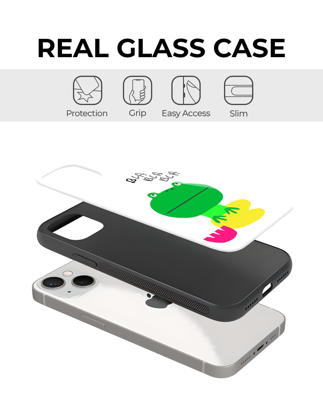 Shop Frog Days Premium Glass Cover for Apple iPhone XR-Back