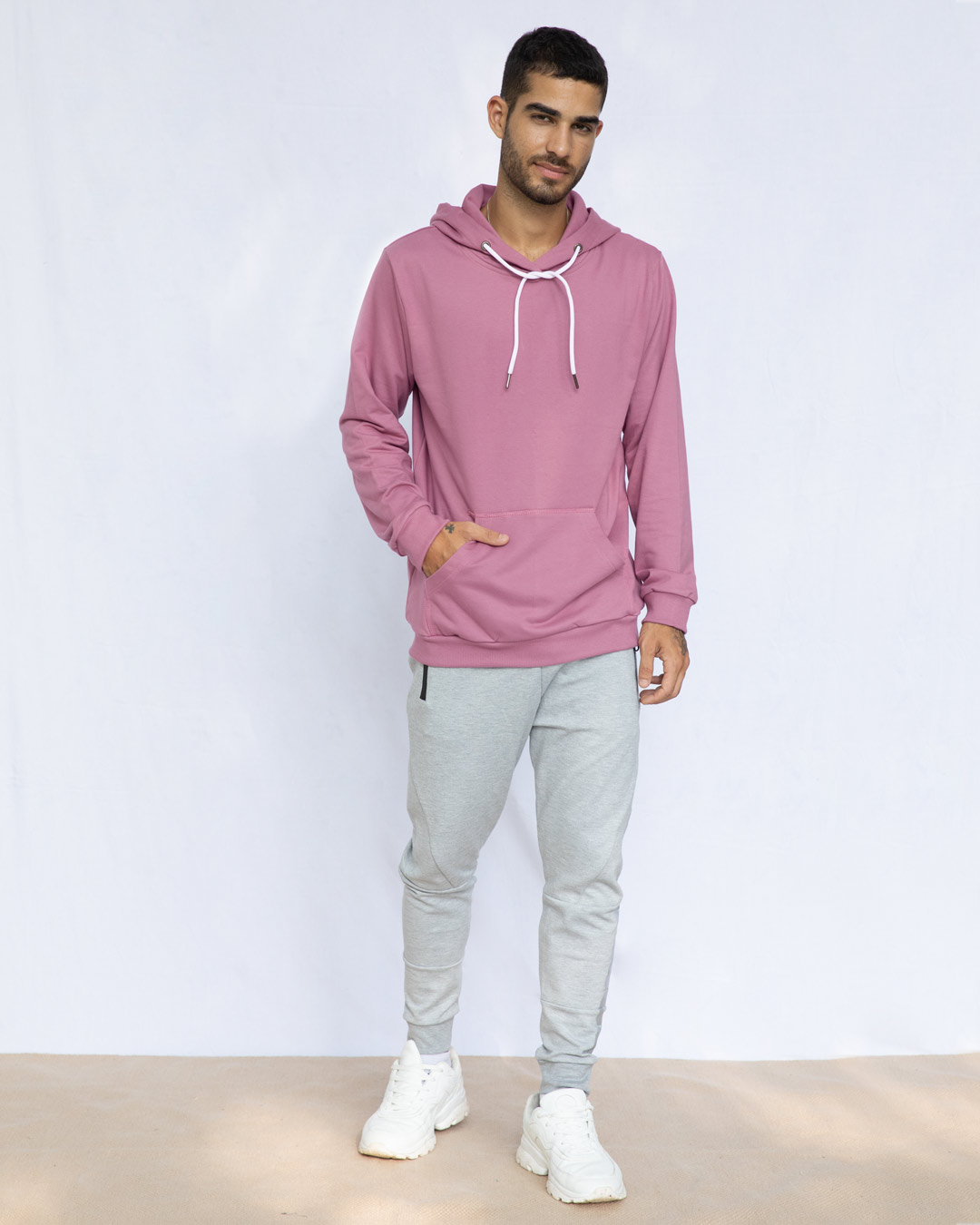 pink male hoodies