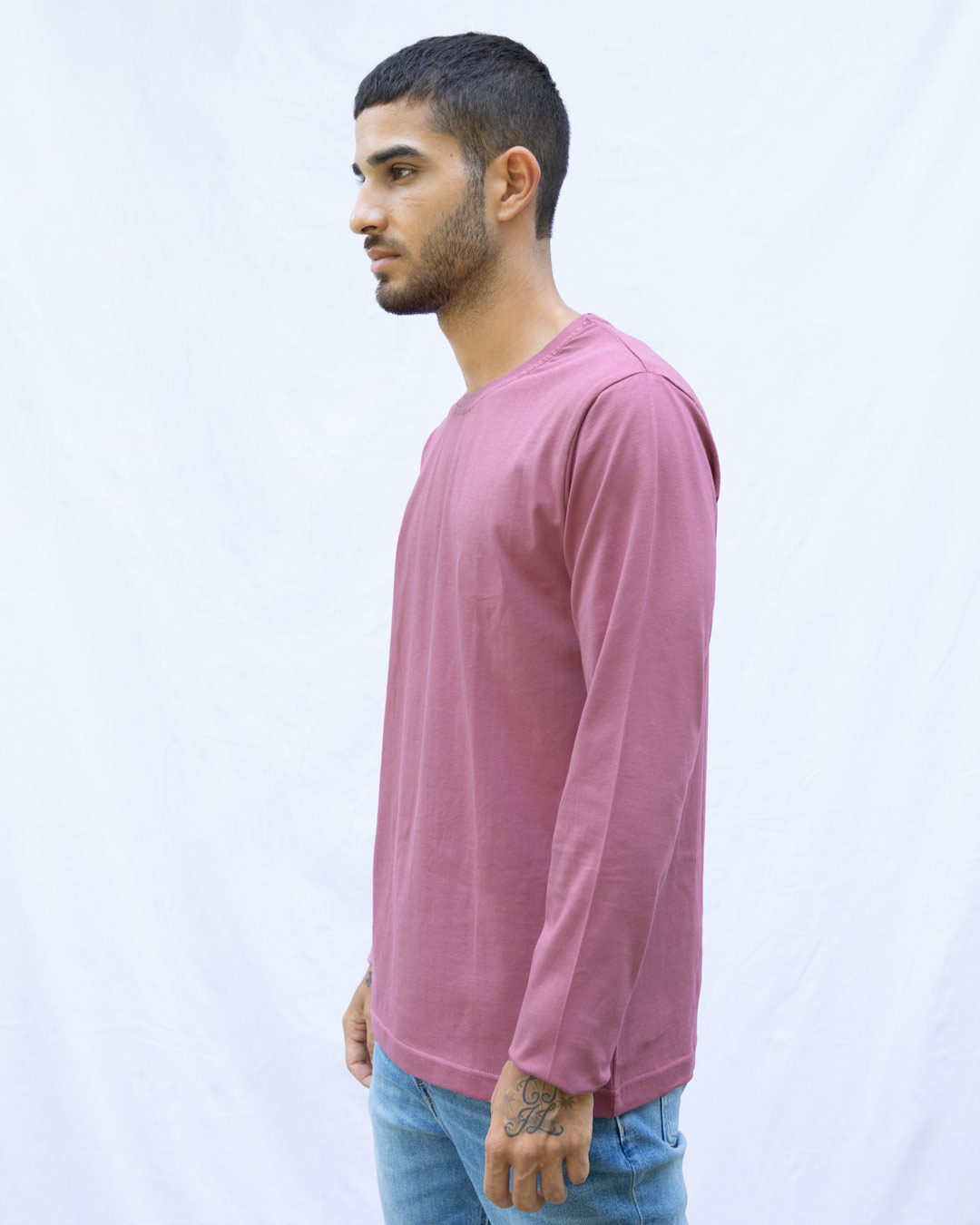 Shop Frosty Pink Full Sleeve T-Shirt-Back