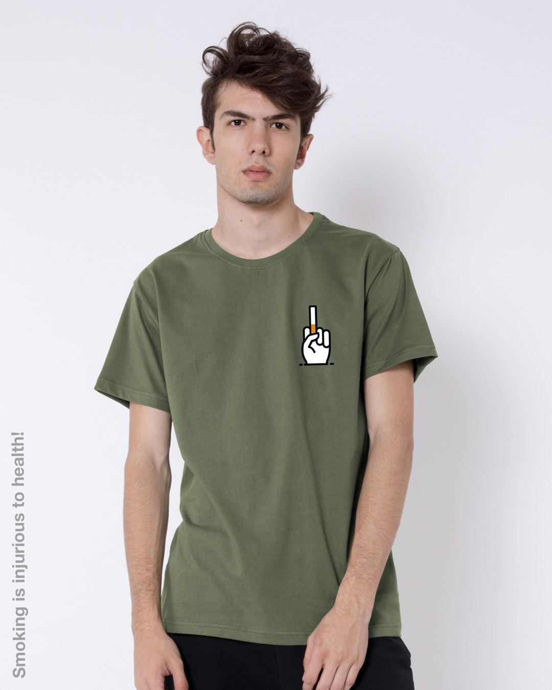 Shop Fuck Cigarettes Half Sleeve T-Shirt-Back