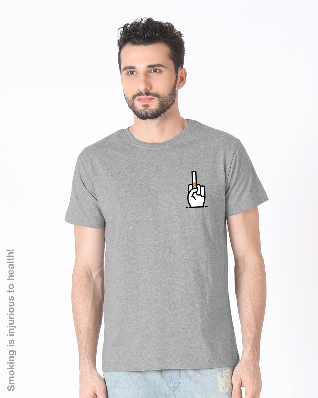 Shop Fuck Cigarettes Half Sleeve T-Shirt-Back