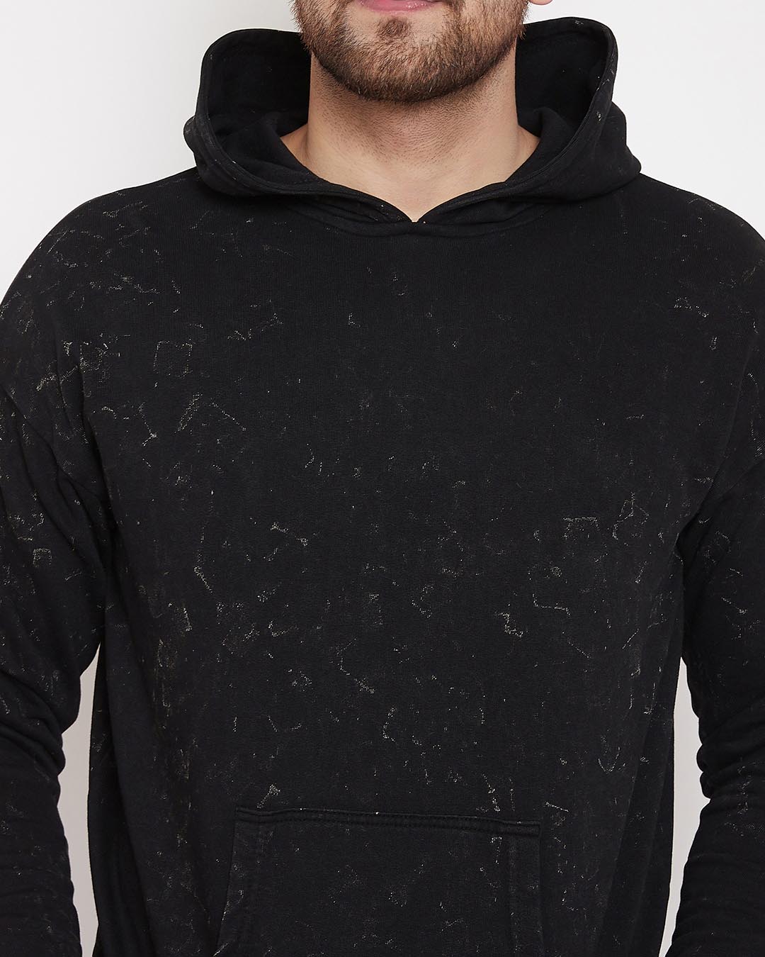 Shop Acid Drop Shoulder Hooded Sweatshirt-Back