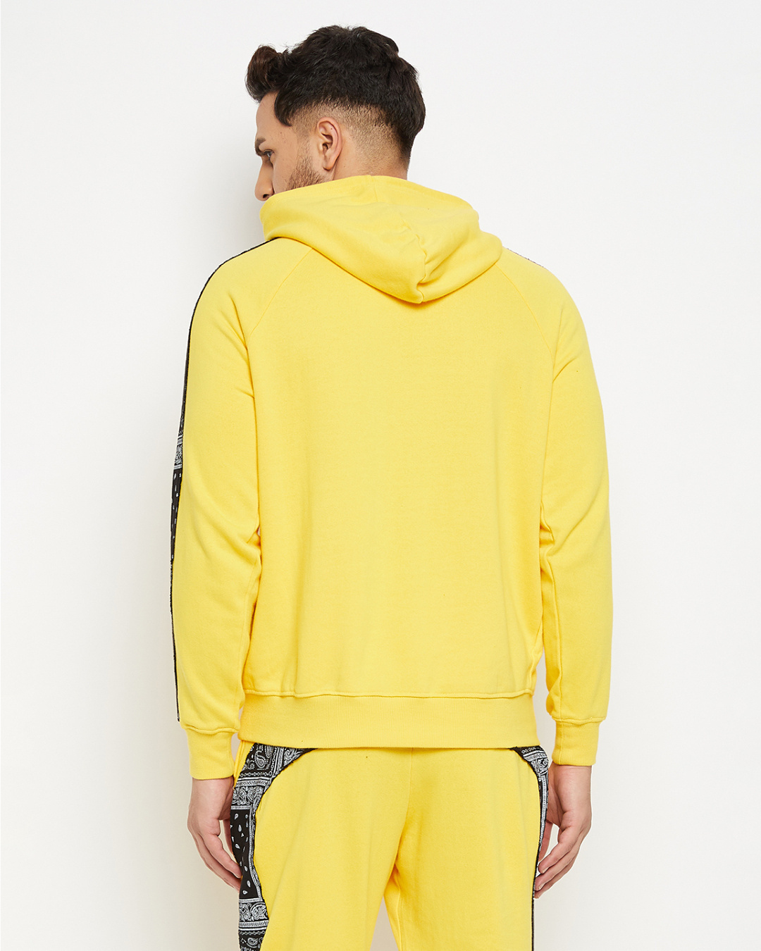 Shop Men's Lemon Oversized Paisely Taped Sweatshirt-Back