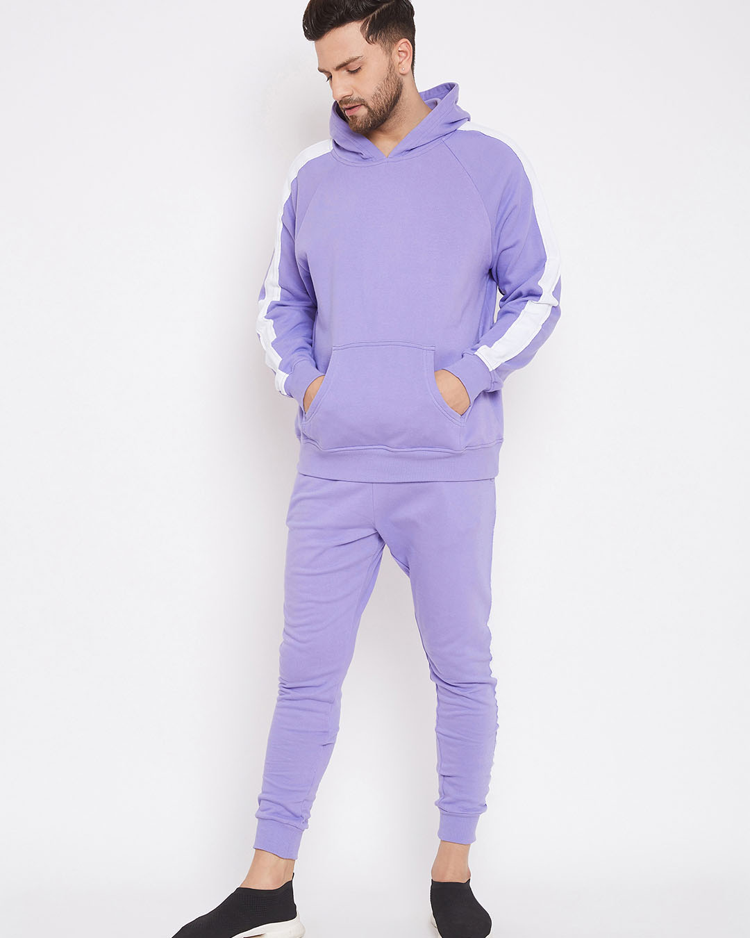 Shop Plum Overzised Taped Track Pants-Back