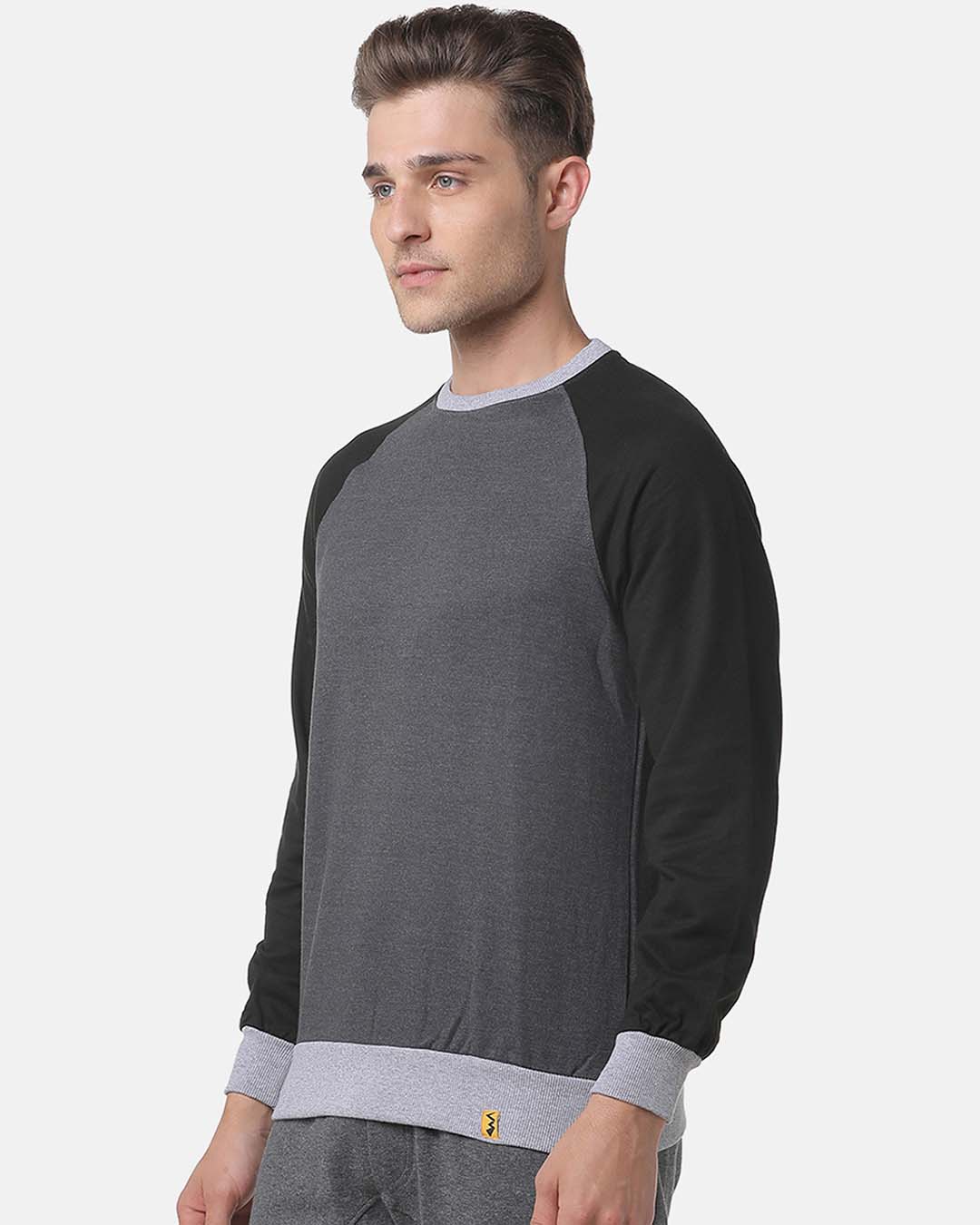 Shop Full Sleeve Solid Men's Casual Sweatshirt-Back
