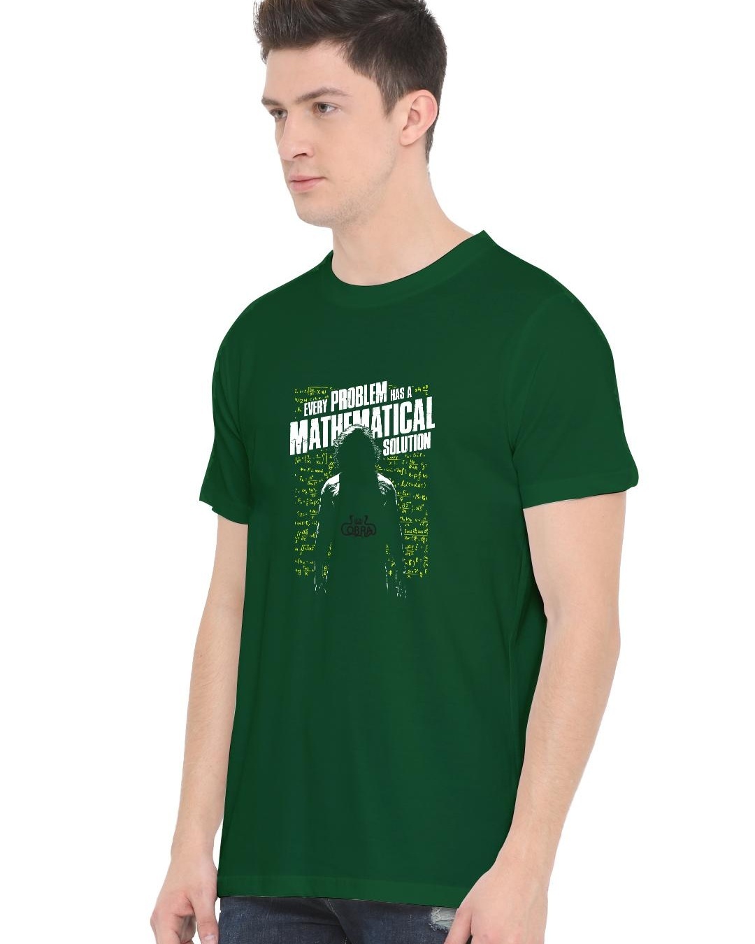 Shop Men's Green Professor's Philosophy Typographic T Shirt-Back