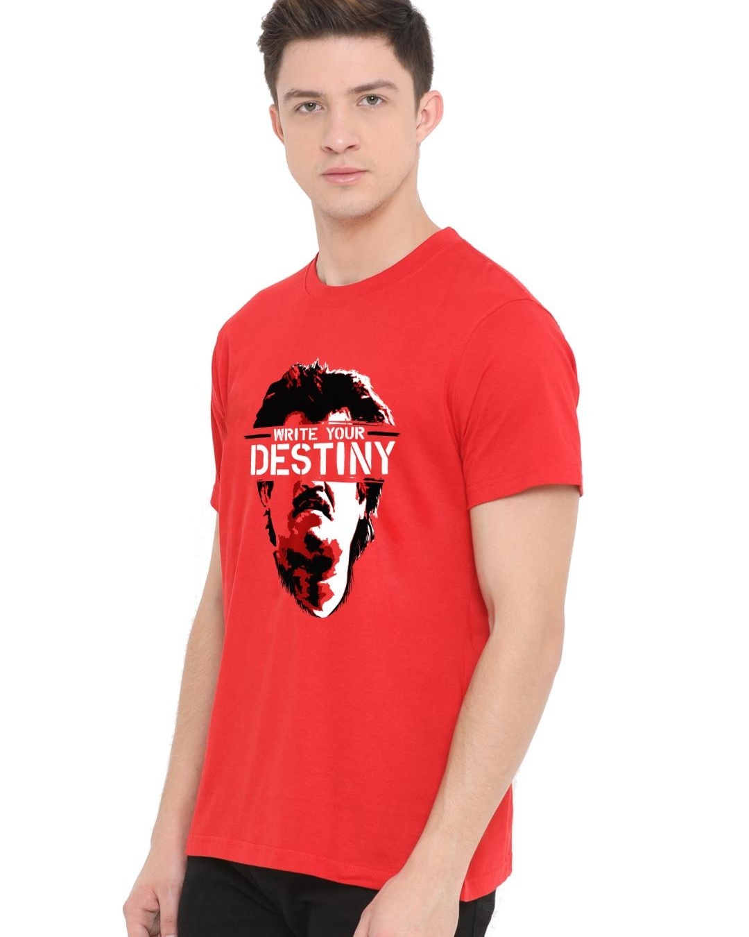 Shop Men's Red Superstar Write Your Printed T Shirt-Back
