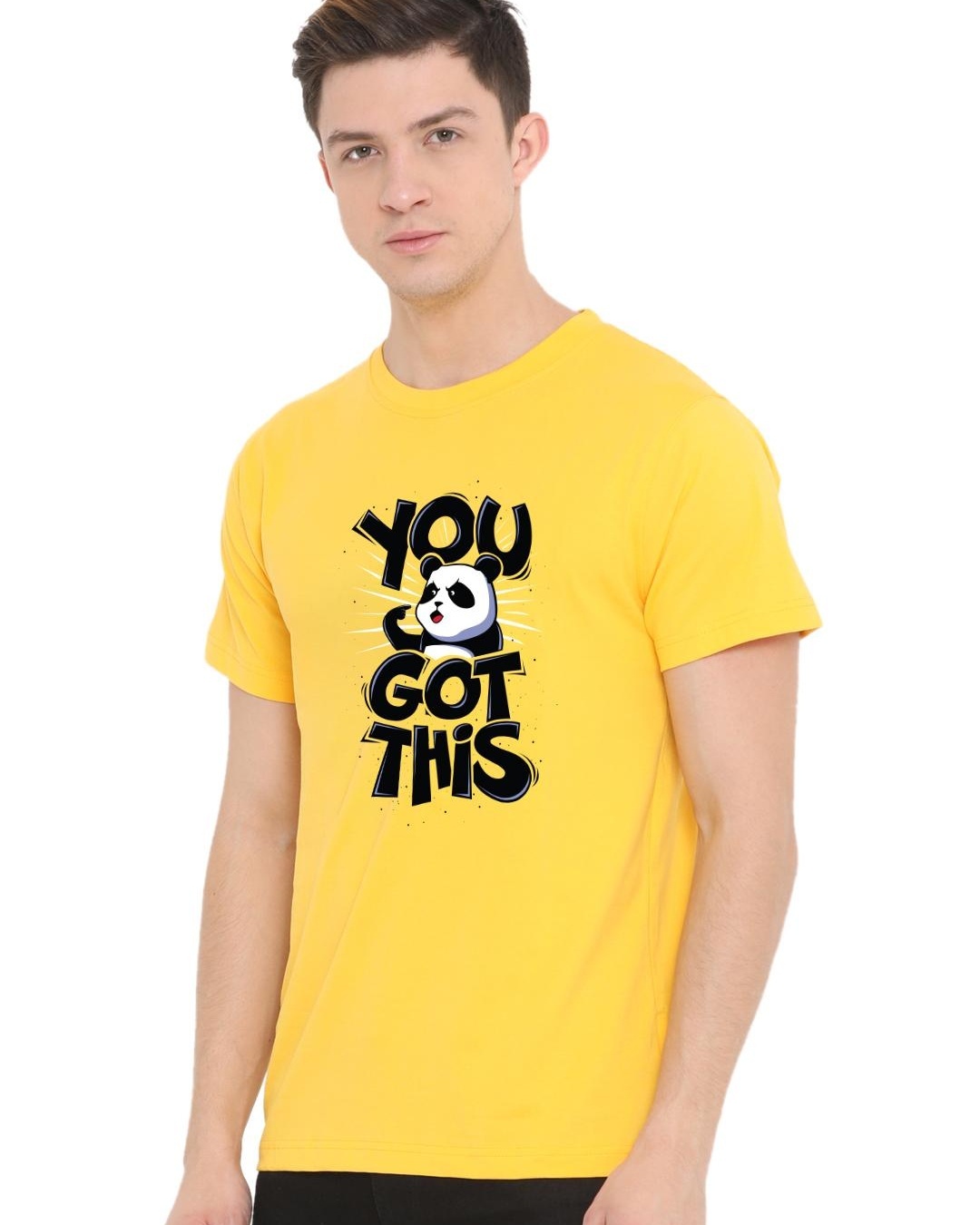 Shop Men's Yellow You Got Typographic T Shirt-Back