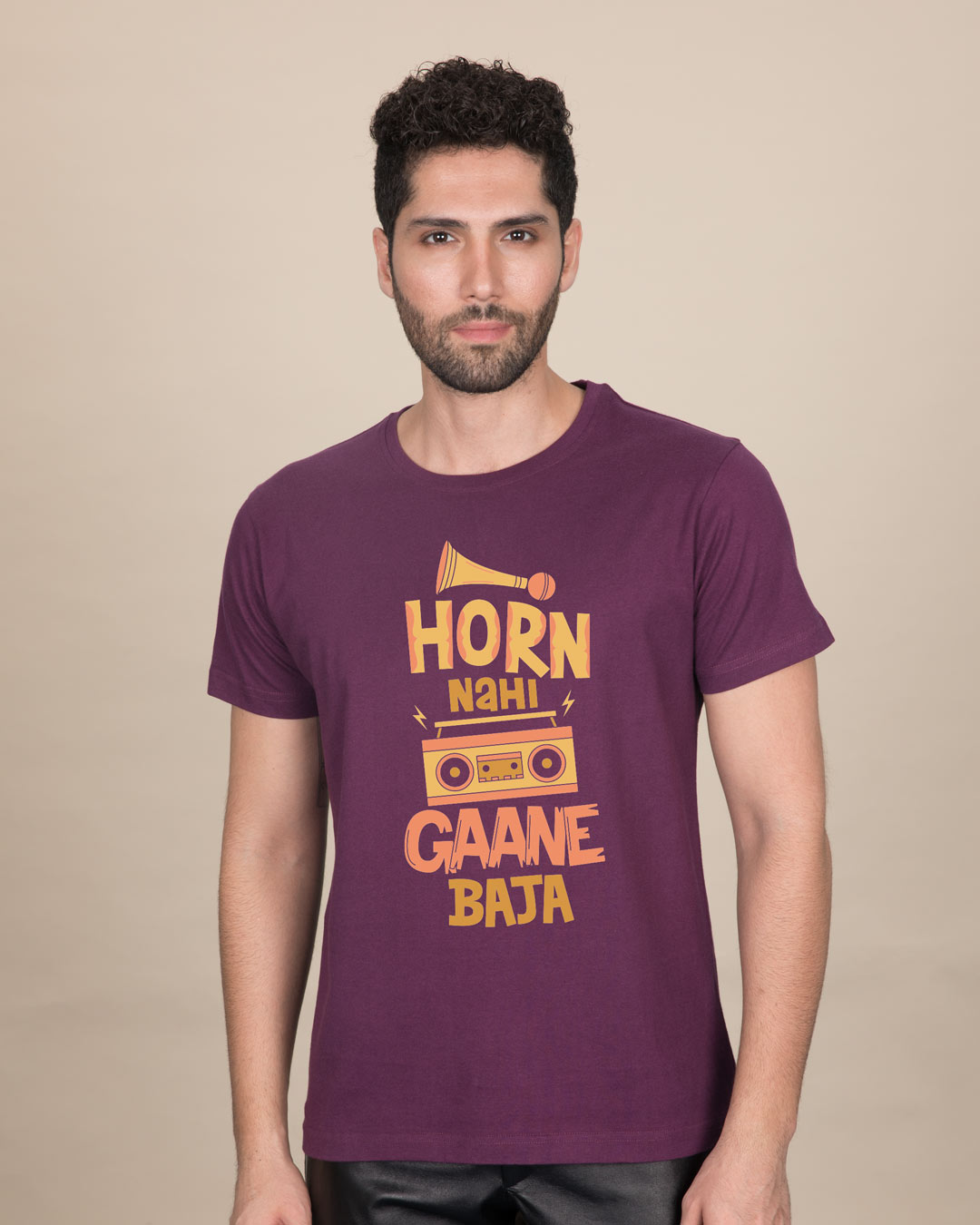 Shop Gaane Baja Half Sleeve T-Shirt-Back