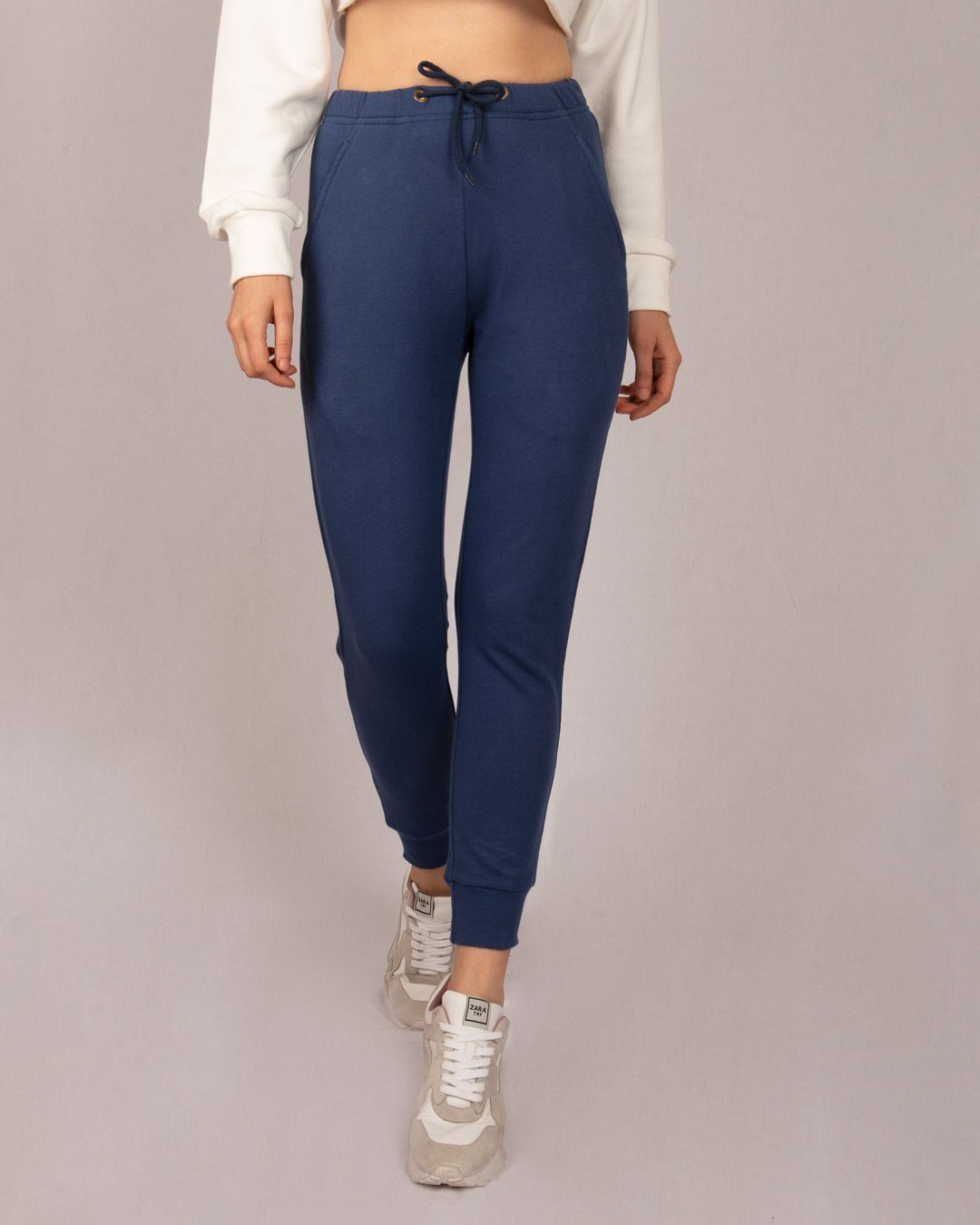 Buy Women's Blue Joggers Online at Bewakoof