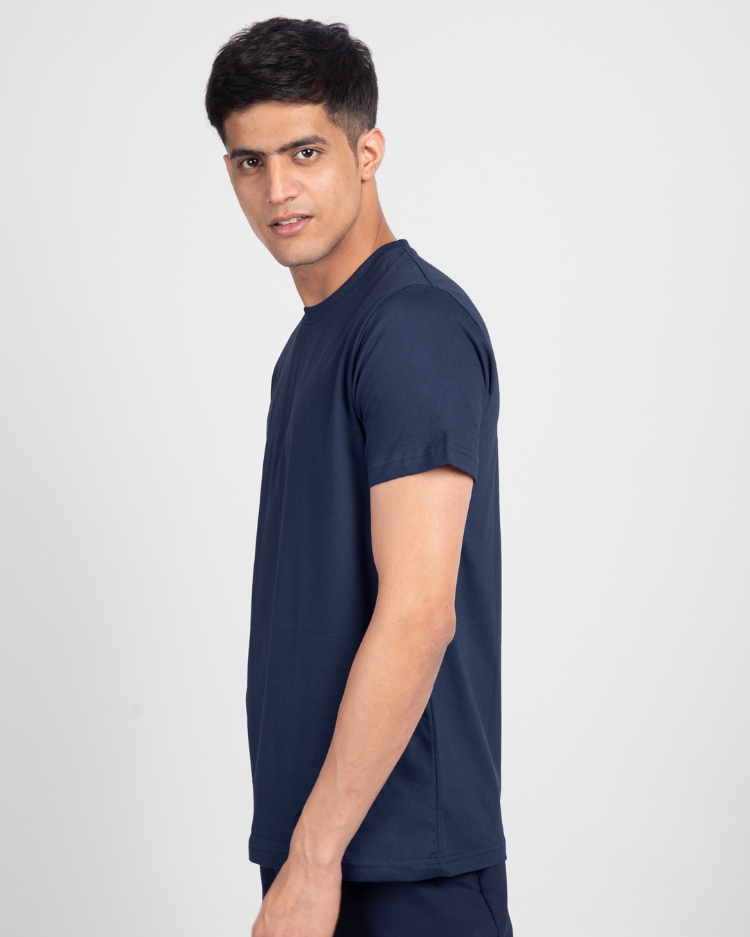 Shop Galaxy Blue Half Sleeve T-Shirt-Back
