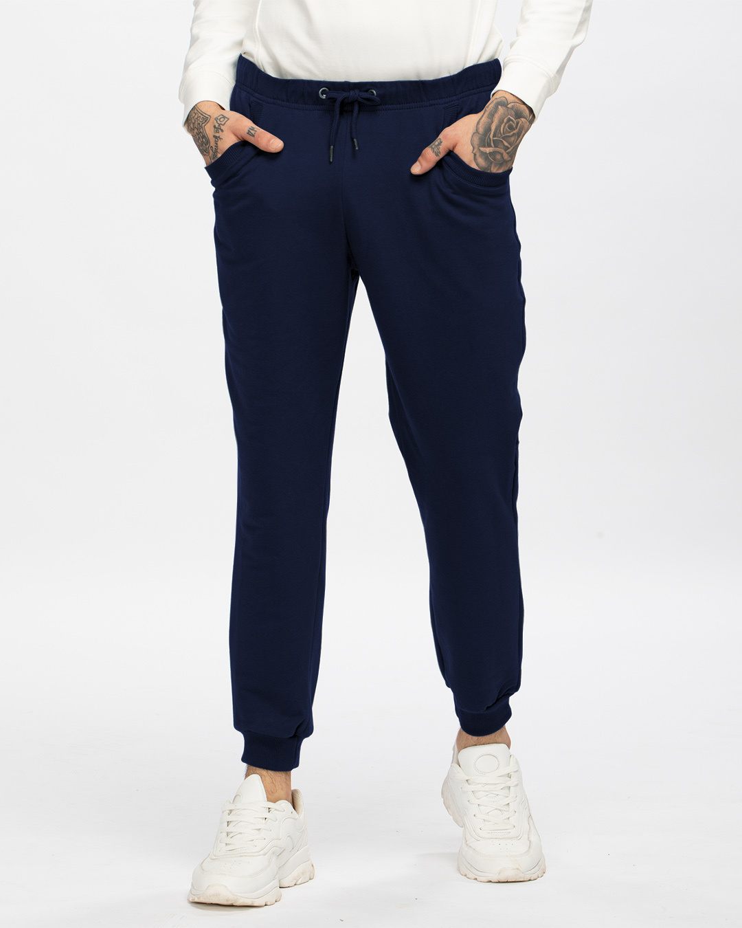 

Galaxy Blue Casual Jogger Pants Men' Casual Plain Jogger Pants Bewakoof.com