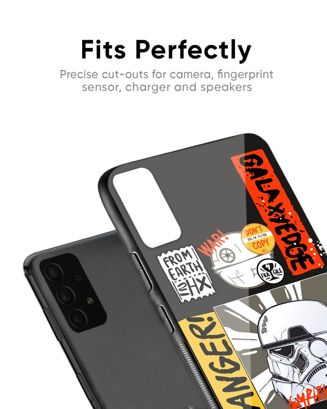 Shop Galaxy Edge Premium Glass Case for OnePlus 7 Pro (Shock Proof, Scratch Resistant)-Back