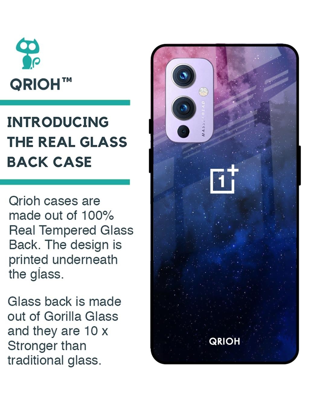 Shop Dreamzone Printed Premium Glass Cover For OnePlus 9 (Shock Proof, Impact Resistant)-Back