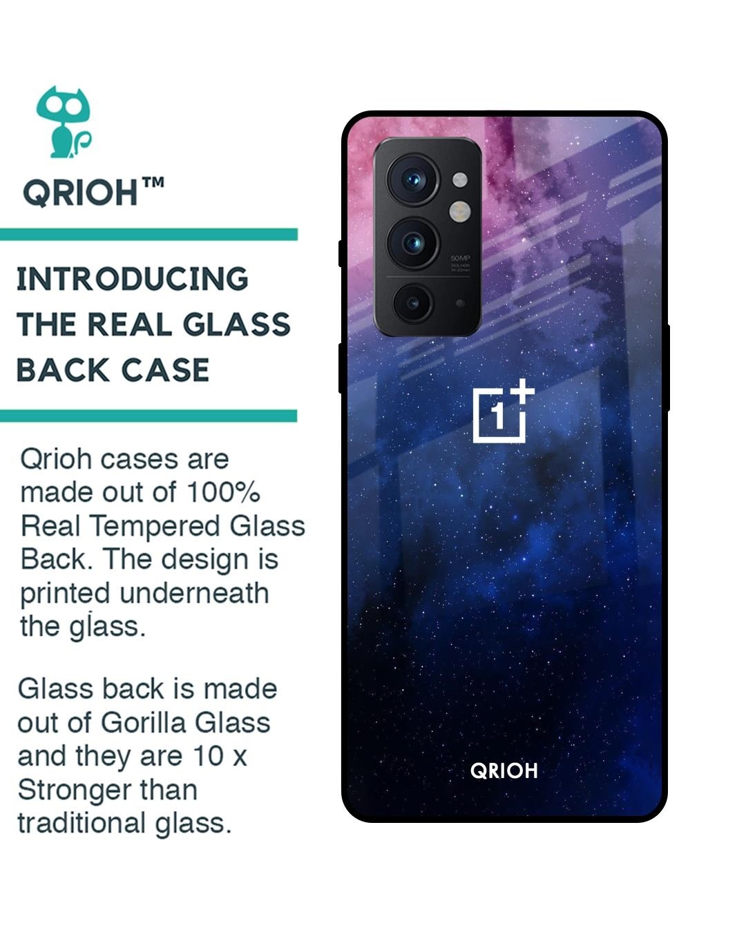 Shop Dreamzone Printed Premium Glass Cover For OnePlus 9RT (Shock Proof, Impact Resistant)-Back