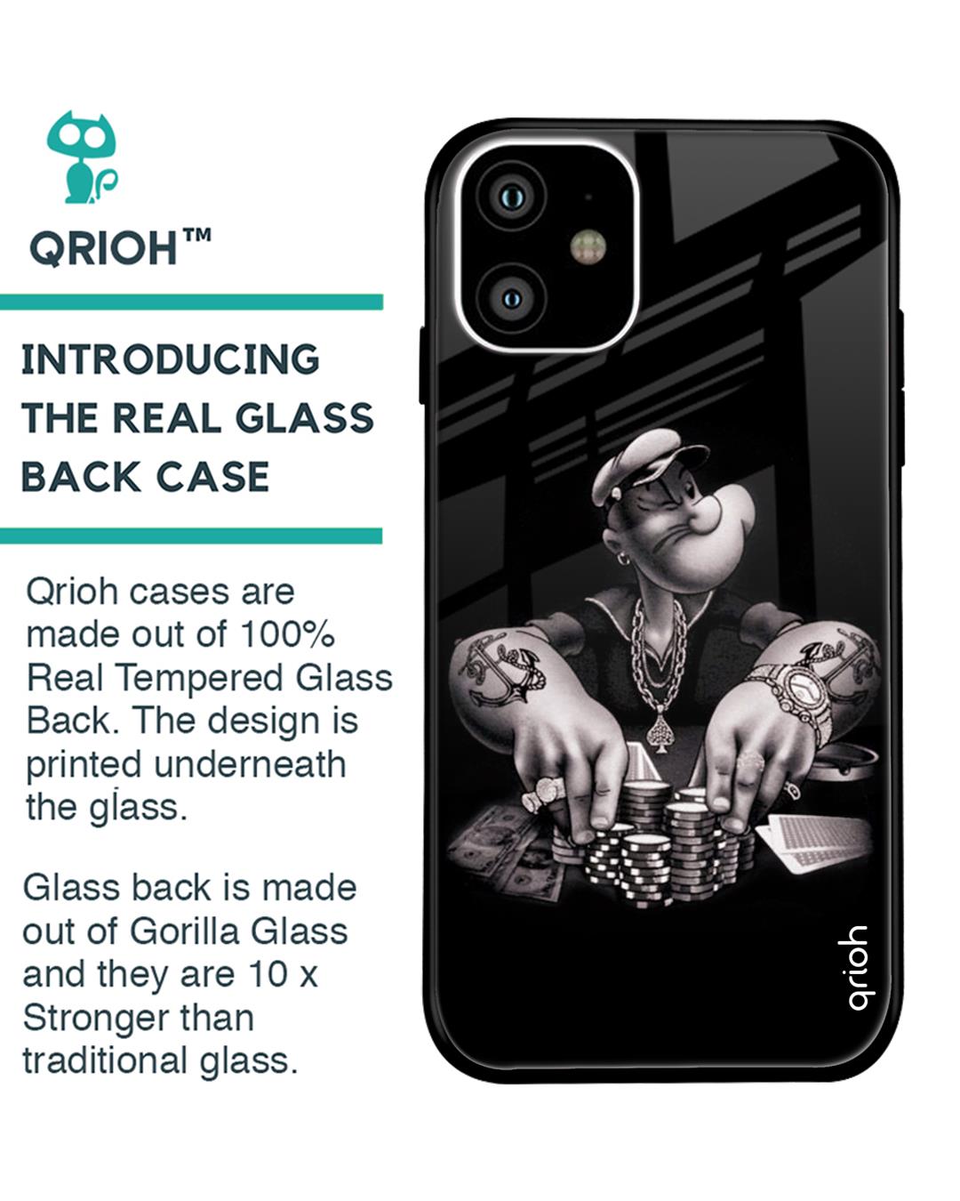 Shop Gambling Problem Printed Premium Glass Cover For iPhone 11 (Impact Resistant, Matte Finish)-Back