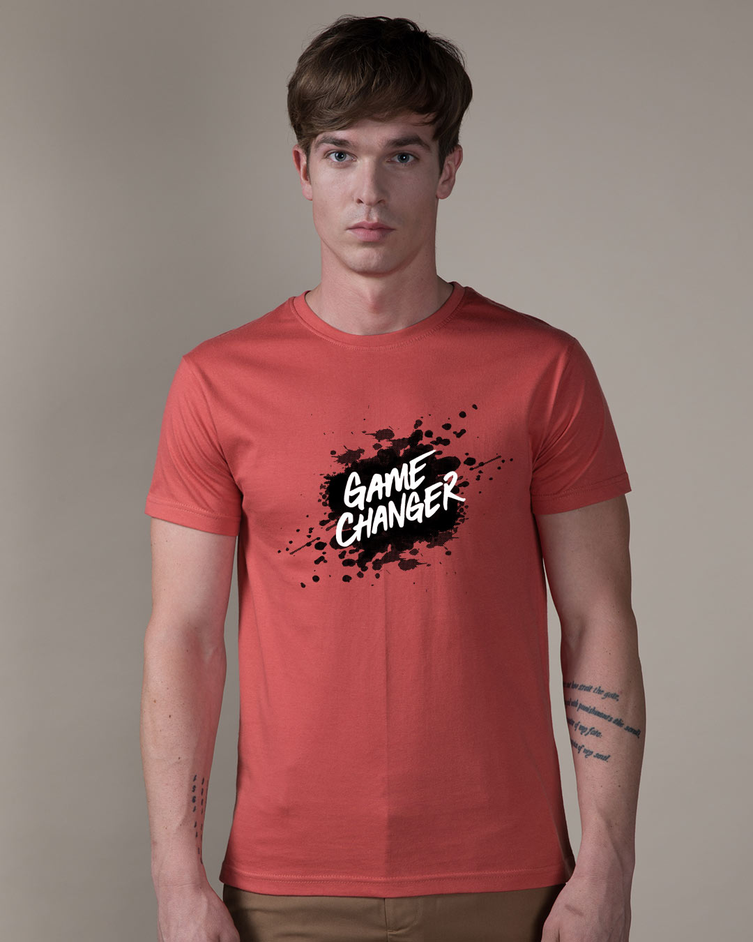 Shop Game Changer Splatter Half Sleeve T-Shirt-Back