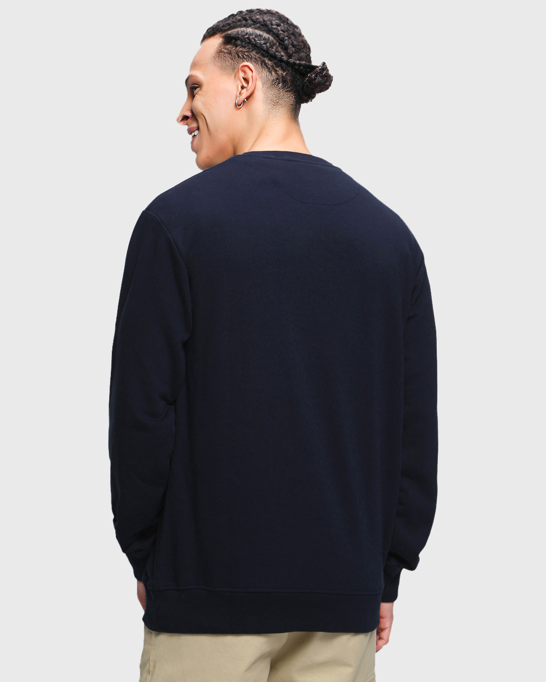 Shop Men's Blue Game Over Minimal Typography Sweatshirt-Back