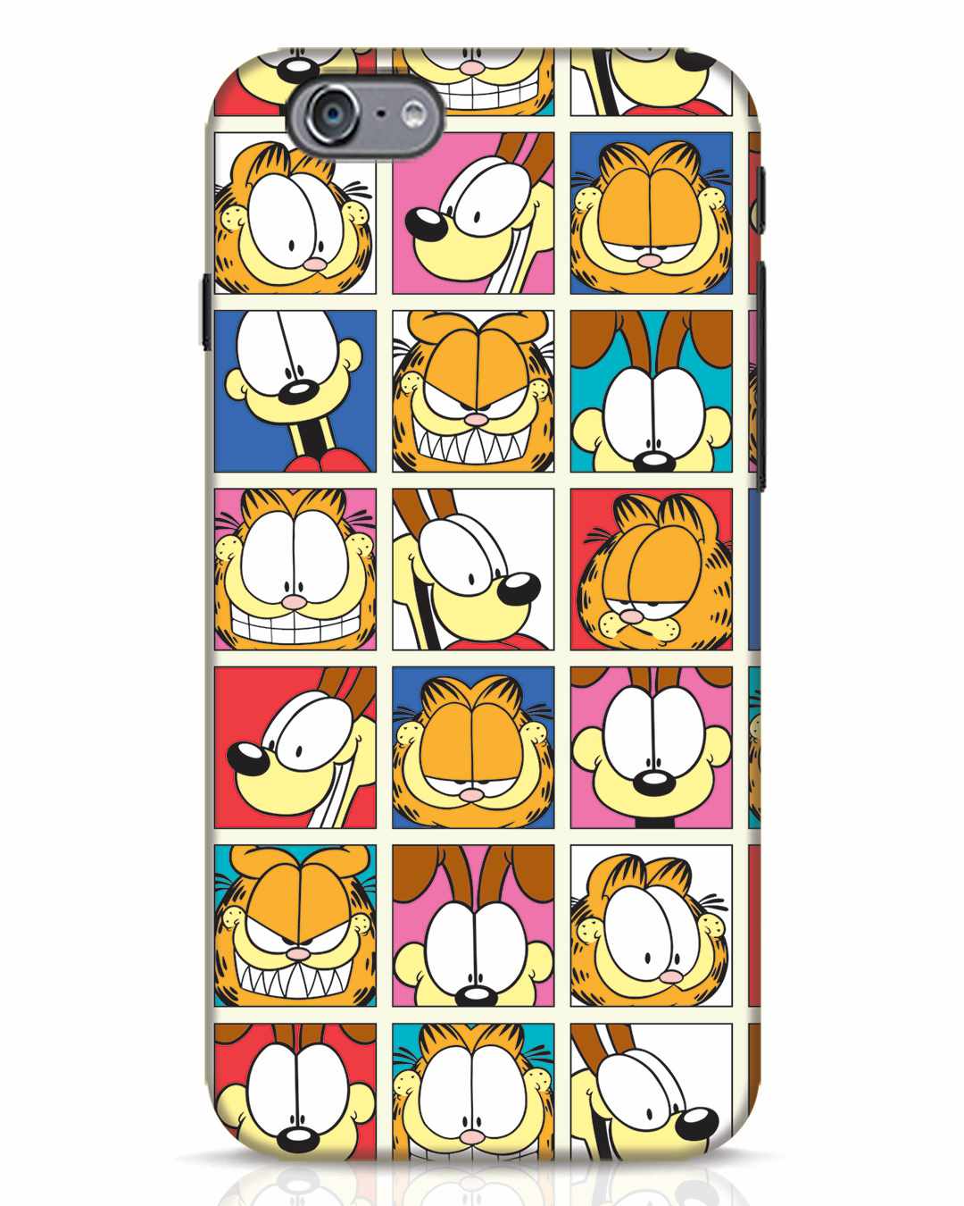 Garfield Charecter Faces iPhone 6 Mobile Cover iPhone 6 Mobile Covers Bewakoof.com