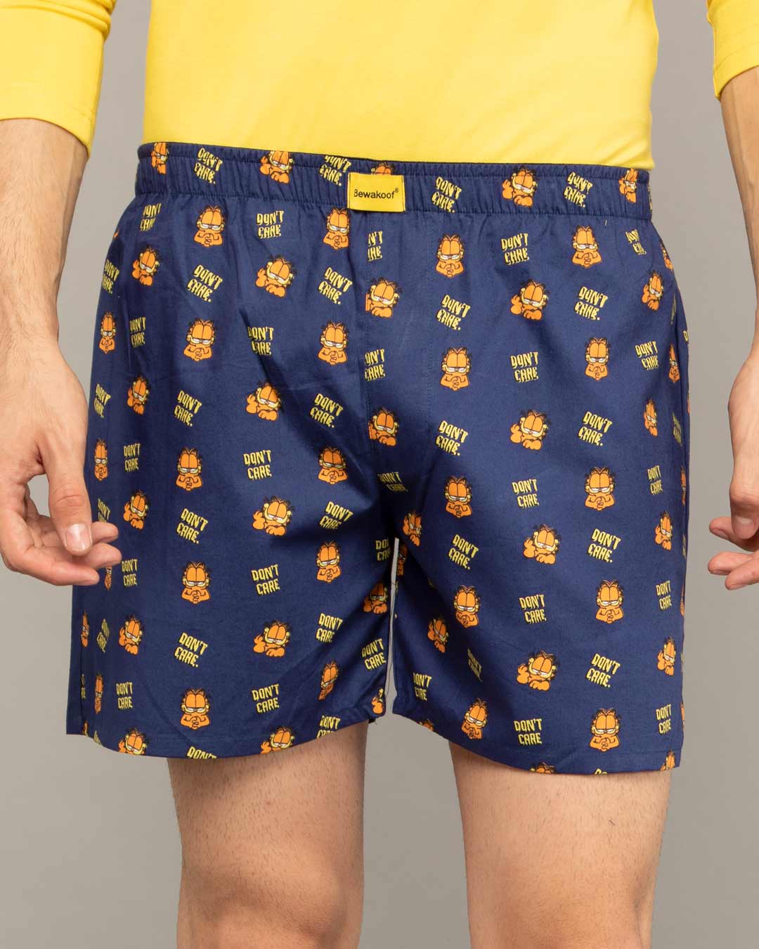 Shop Garfield Don't Know All Over Printed Boxer (GL)-Back