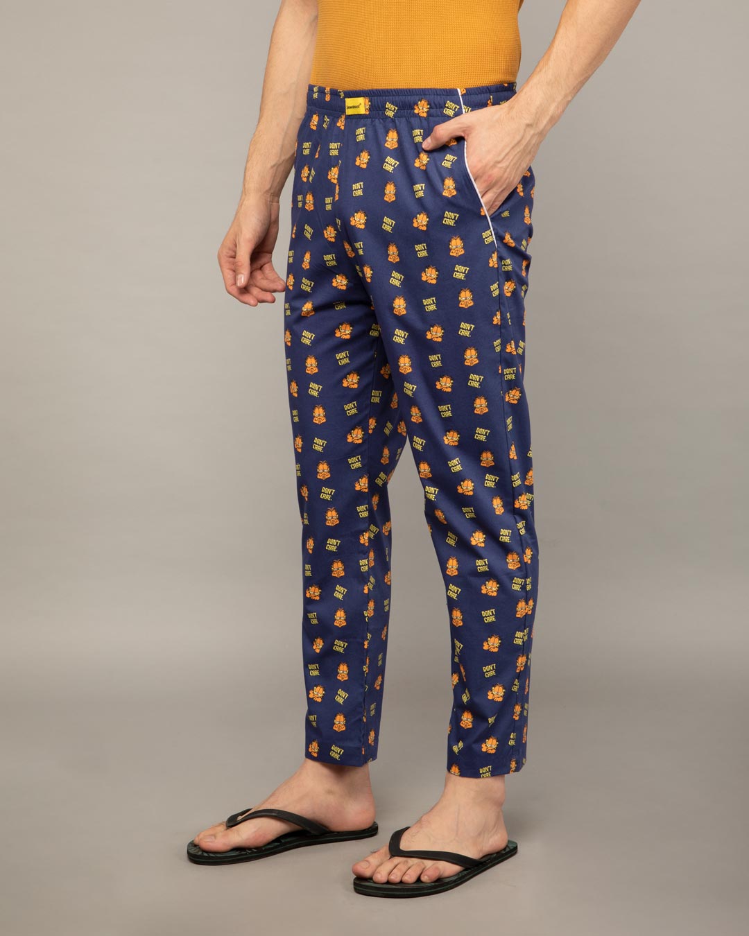Shop Garfield Don't Know All Over Printed Pyjamas (GL)-Back