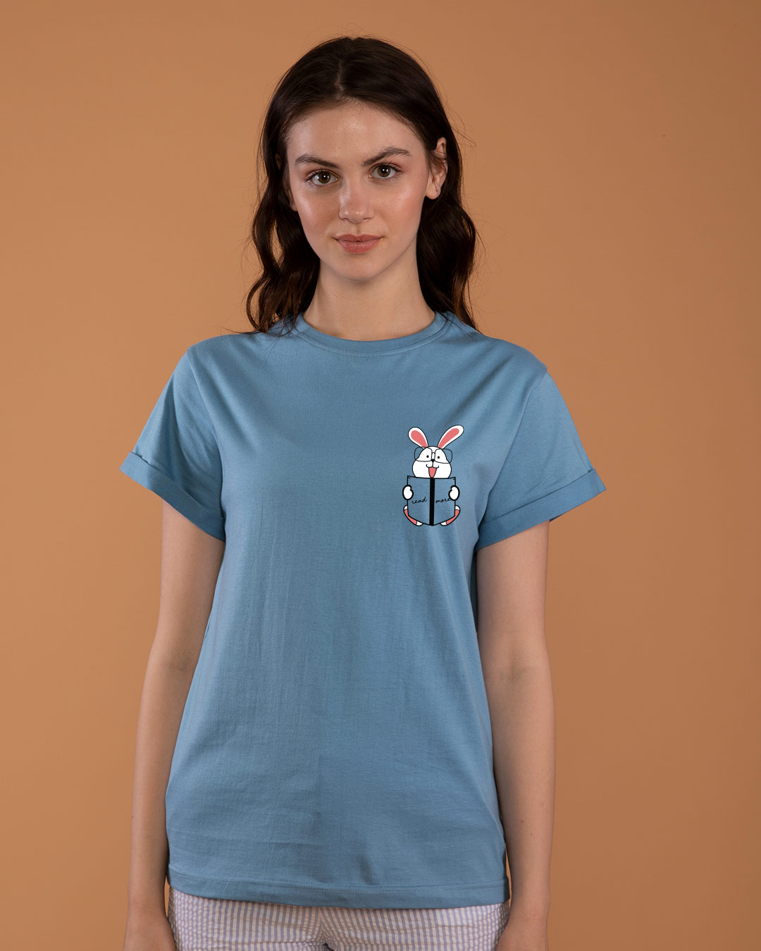 Shop Geek Bunny Pocket Boyfriend T-Shirt-Back