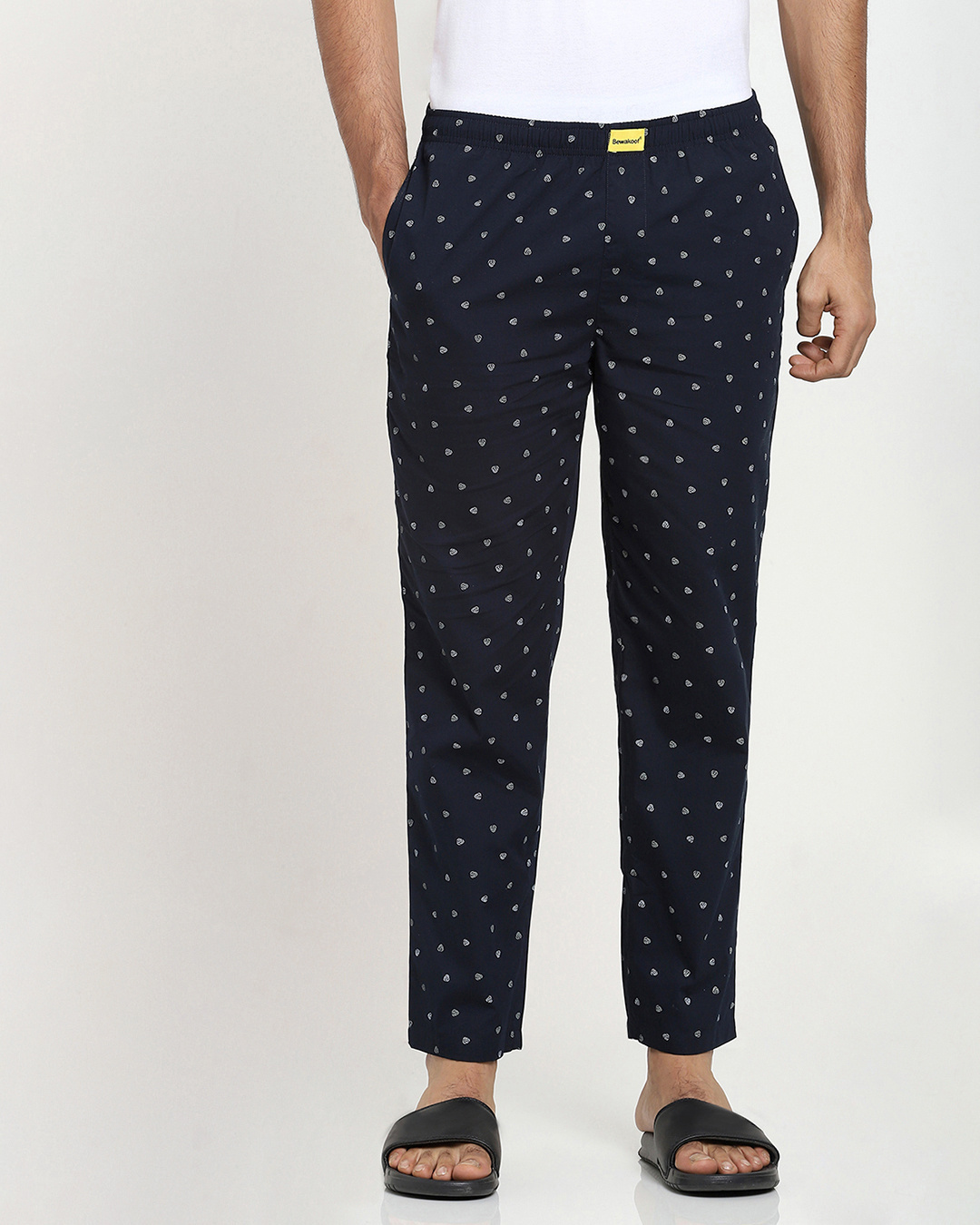 Shop Geometric All over Printed Pyjamas-Back