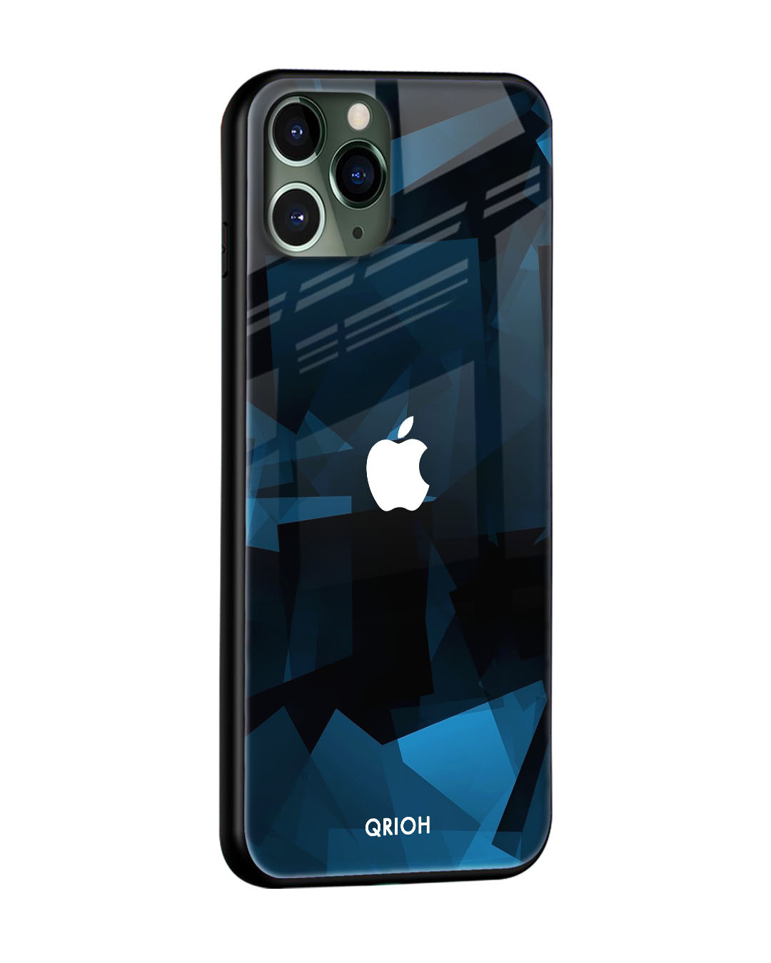 Shop Geometric Printed Silicon Glass Cover For iPhone mini 13 (Light Weight, Impact Resistant)-Back