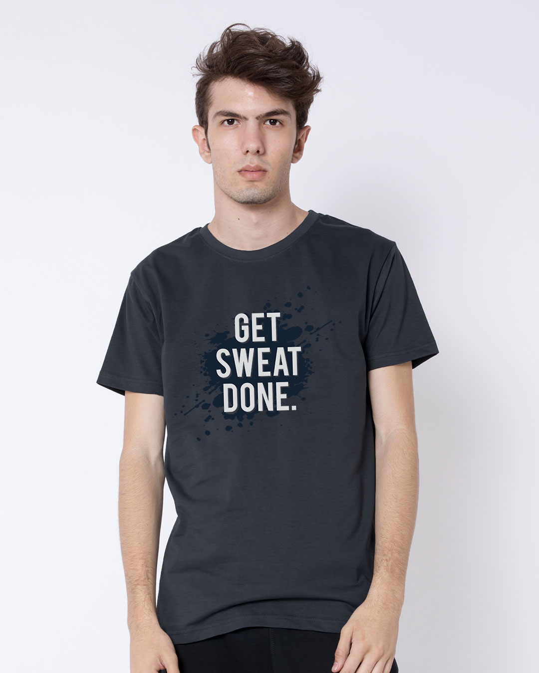 Shop Get Sweat Done Half Sleeve T-Shirt-Back