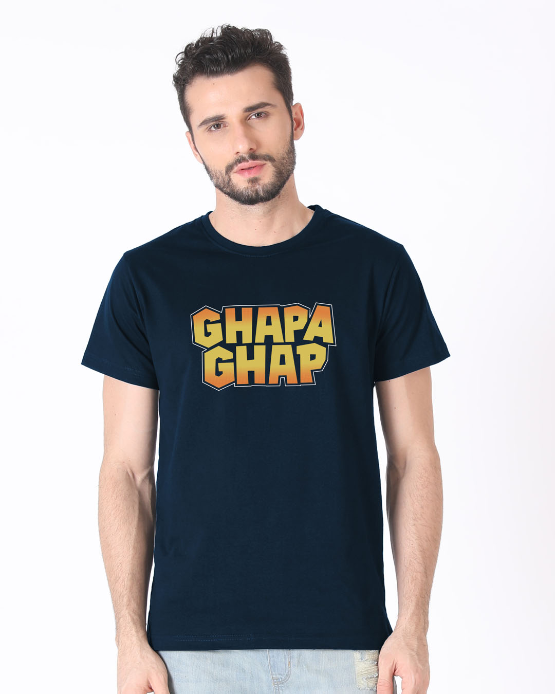 Shop Ghapa Ghap Half Sleeve T-Shirt-Back