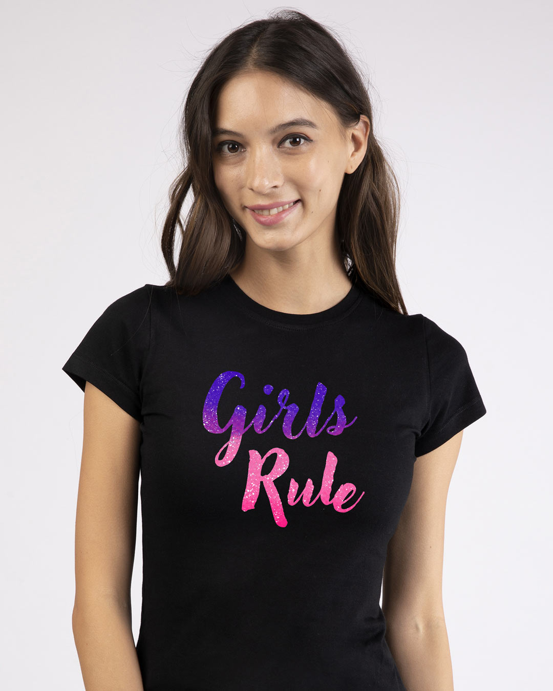 Shop Girls Rule Half Sleeve T-Shirt-Back