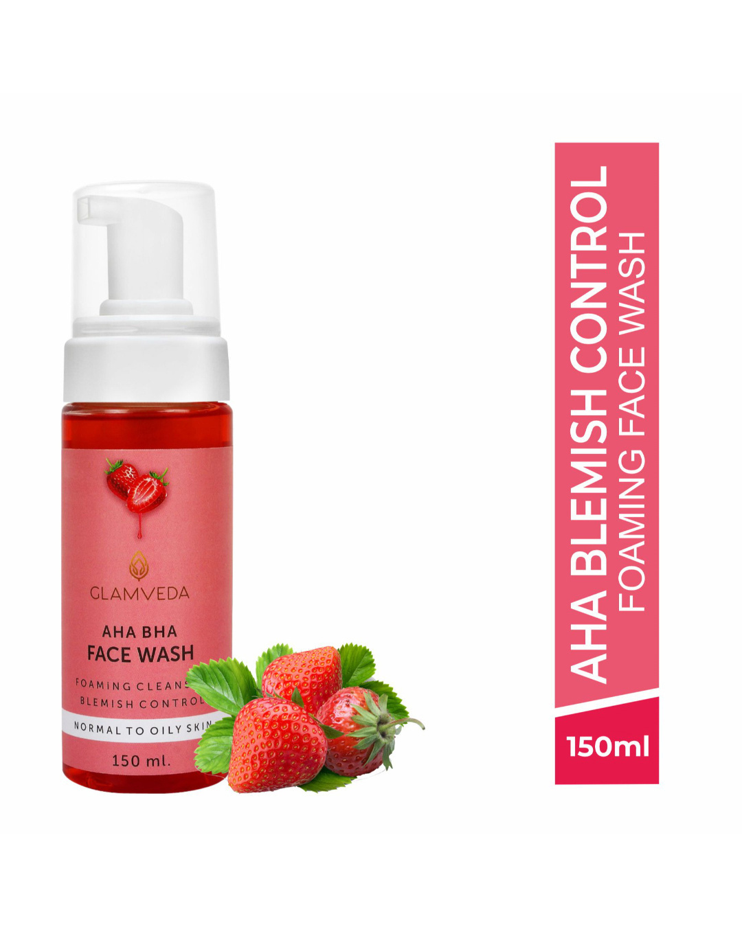 Buy Glamveda Aha & Bha Blemish Control Foaming Face Wash Online in