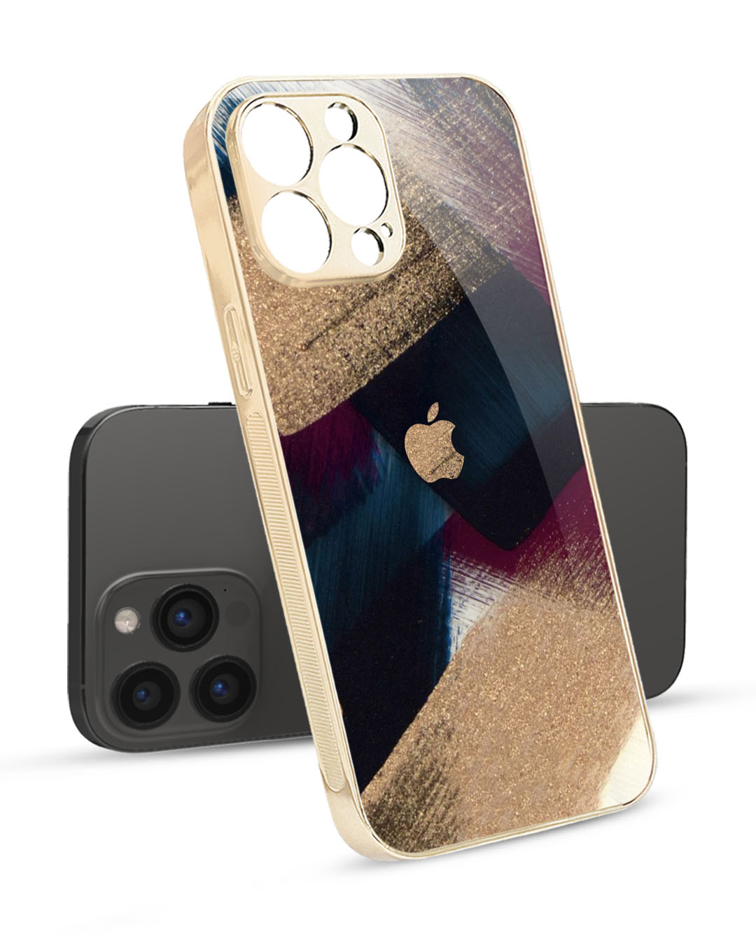 iphone 14 pro max case gold glitter