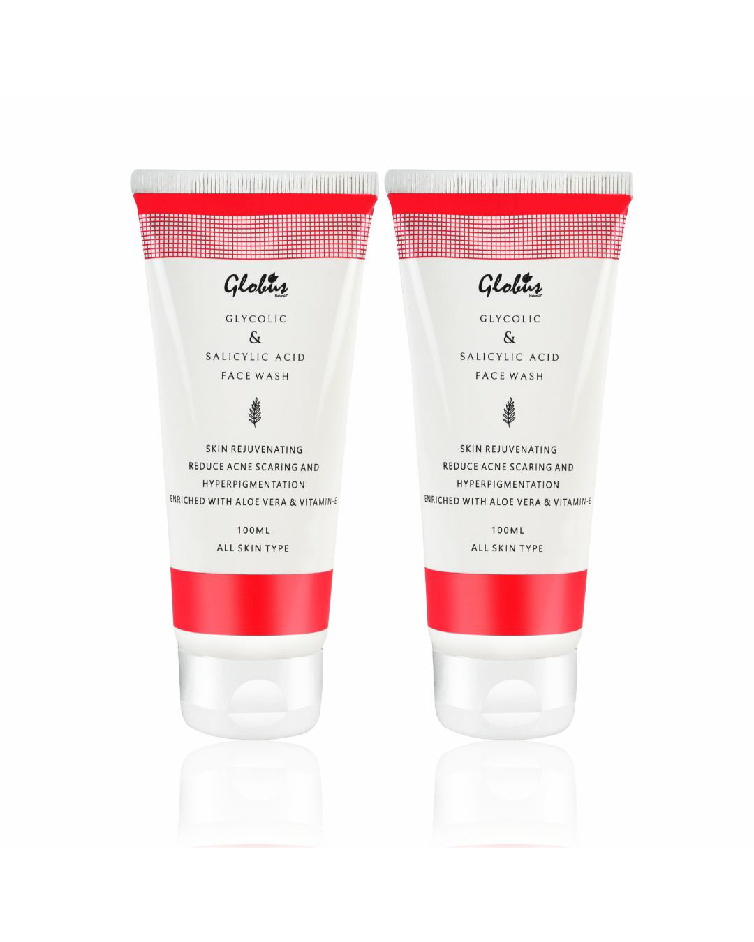 Buy Pack of 2 Glycolic & Salicylic acid Pimple clear Face wash, 100 ml