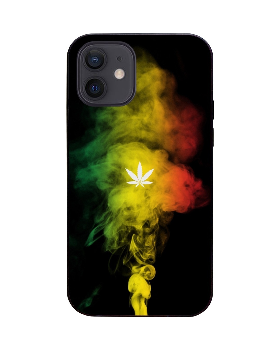 Shop Glowing Rasta LED Cover for iPhone 12 Pro-Back