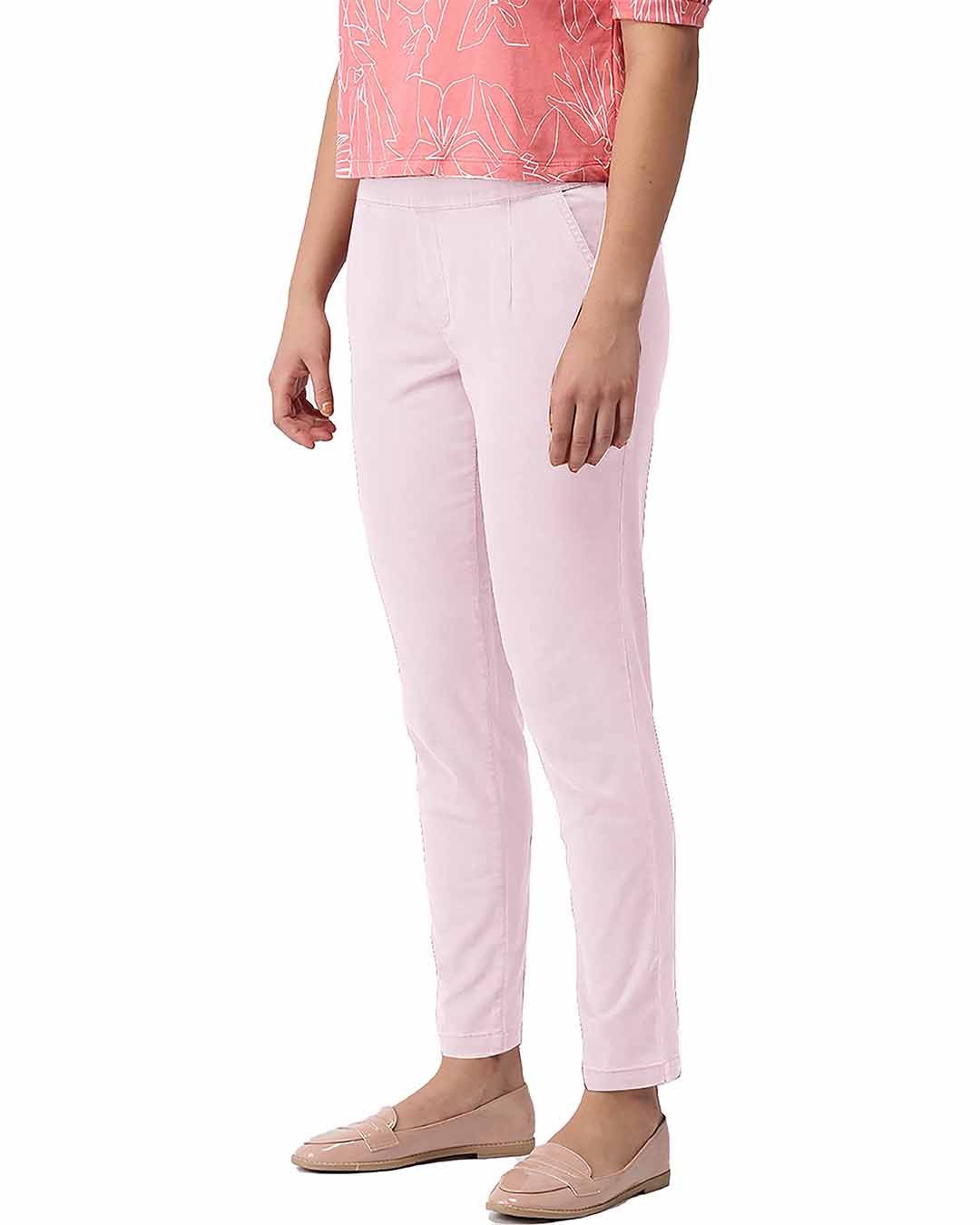 Shop Go Colors Pink Mist Denim Jeggings-Back